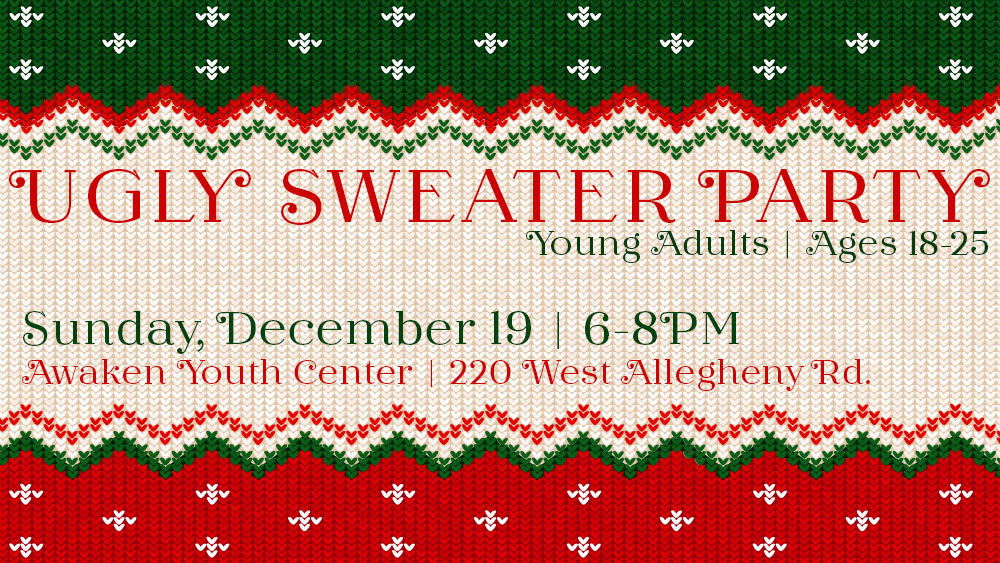 Young adults ugly sweater party: A young adults event at West Ridge Church